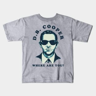 db cooper where are you Kids T-Shirt